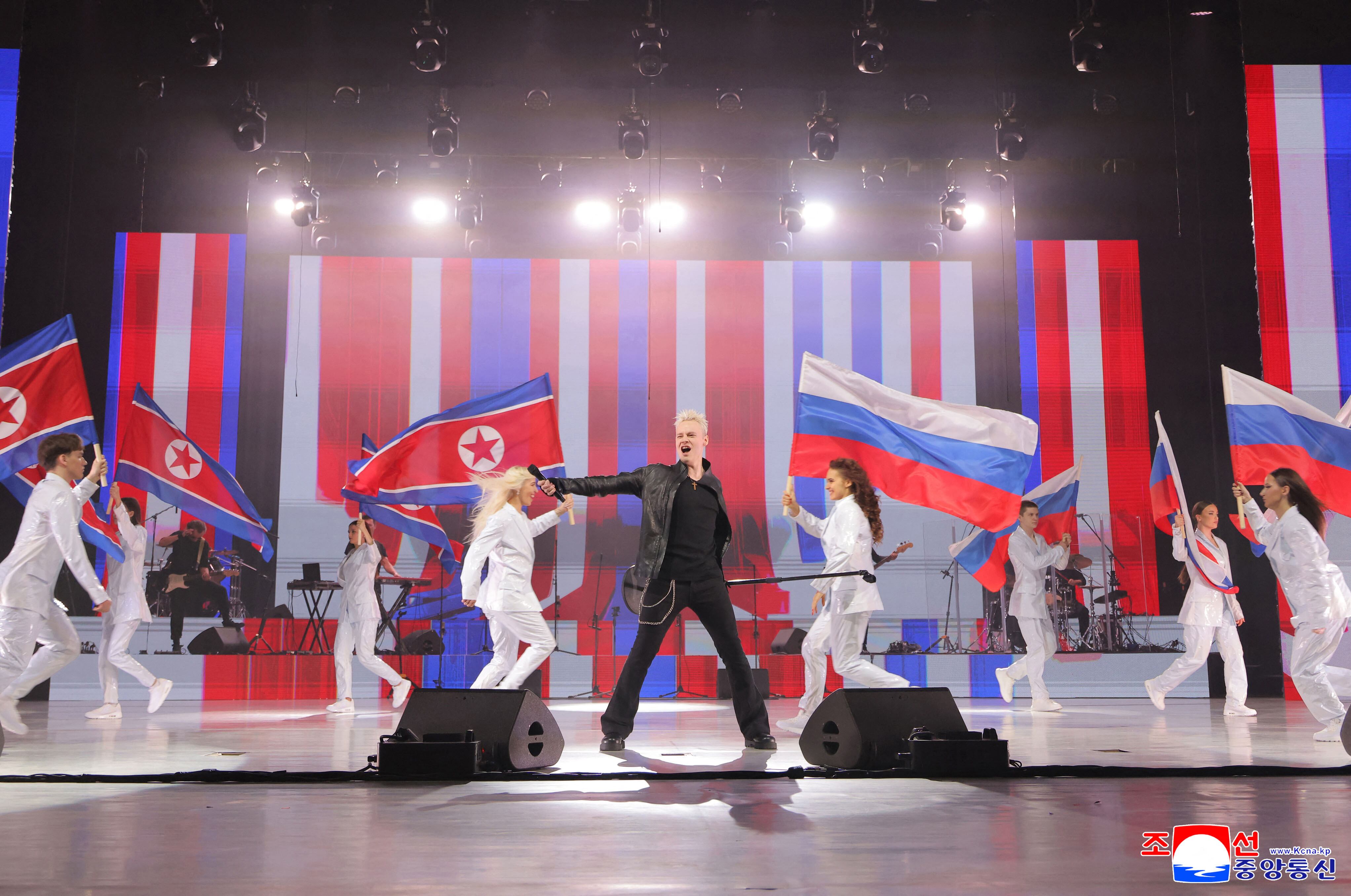 North Korean soldiers who fought with Russian troops against Ukraine celebrated