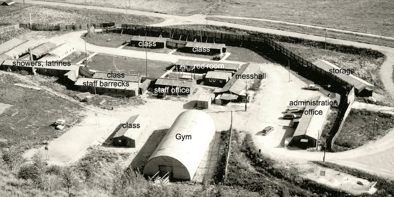 Facilities available at Camp Hale are seen in this archival image.
