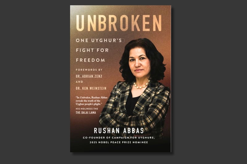 Campaign for Uyghurs founder and executive cirector Rushan Abbas's book "Unbroken"